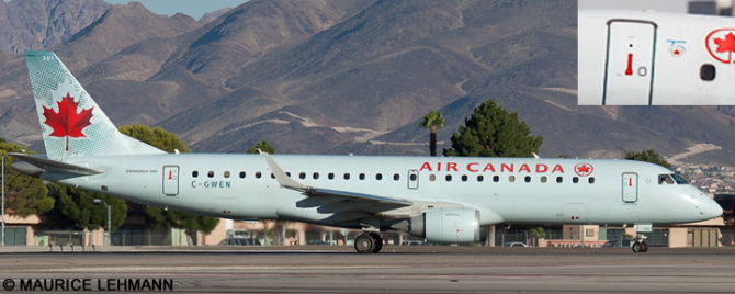 Air Canada Embraer E190 (Ice Blue Livery With 75th Anniversary Decal)
