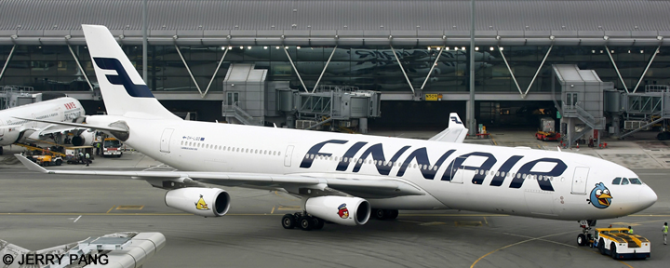 Finnair Airbus A340-300 (New Livery With Angry Birds)
