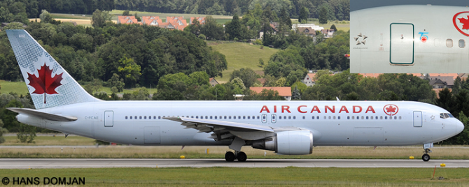 Air Canada Boeing 767-300 (Ice Blue Livery With 75th Anniversary Decal)