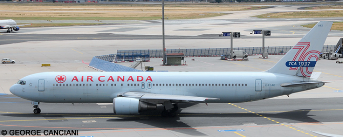 Air Canada Boeing 767-300 (Ice Blue Livery With 70th Anniversary Tail)