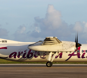 Caribbean Airlines DeHavilland Dash 8-300 (Special Hummingbird Tail)