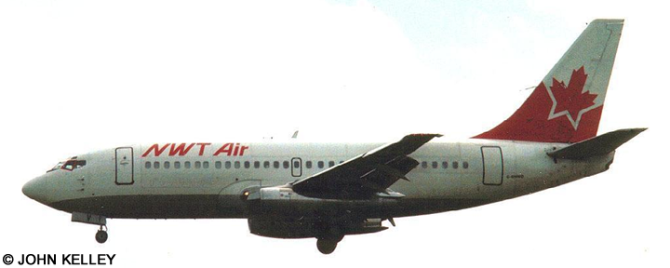NWT Air Boeing 737-200 (Bare Metal Belly)