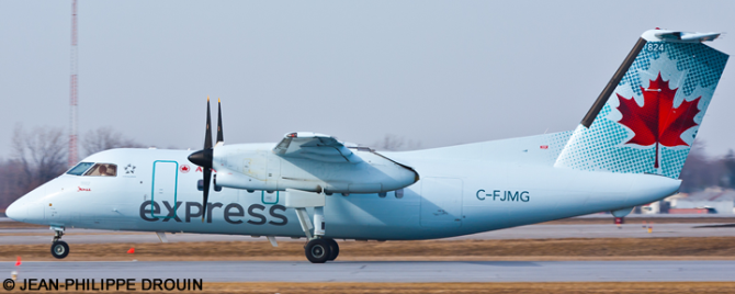 Air Canada Express DeHavilland Dash 8-100 (Ice Blue Livery - Operated By Jazz)