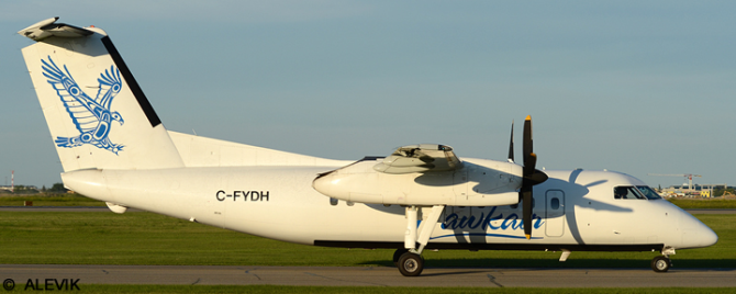 Hawkair DeHavilland Dash 8-100 (Blue Hawk Livery)