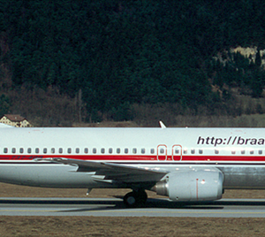 Braathens Safe Boeing 737-400 (With http://braathens.no Titles)