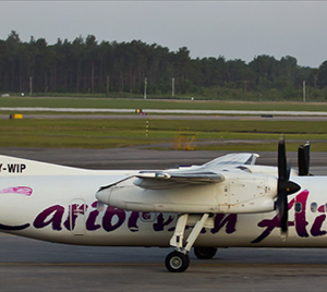 Caribbean Airlines DeHavilland Dash 8-300 (Special Hummingbird Tail)