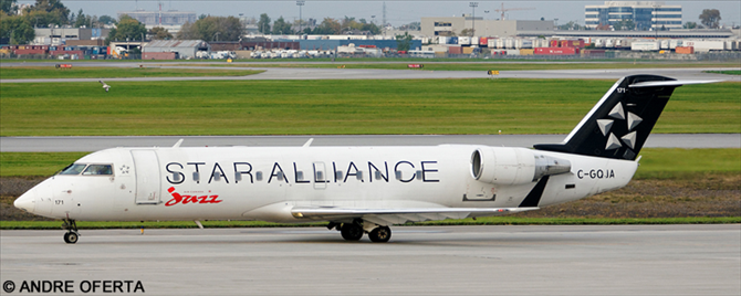 Air Canada Jazz Bombardier CRJ-200 (Star Alliance Livery)
