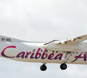 Caribbean Airlines DeHavilland Dash 8-300 (Special Hummingbird Tail)