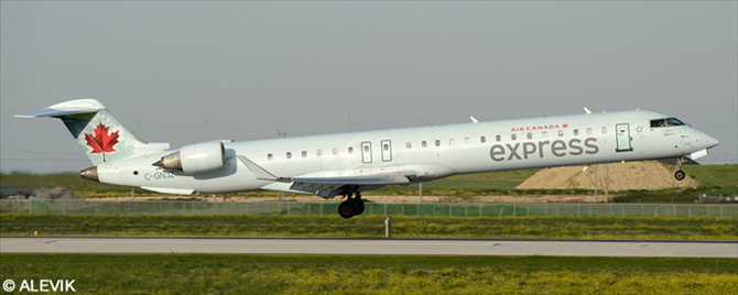 Air Canada Express Bombardier CRJ-705 (Ice Blue Livery - Operated By Jazz)