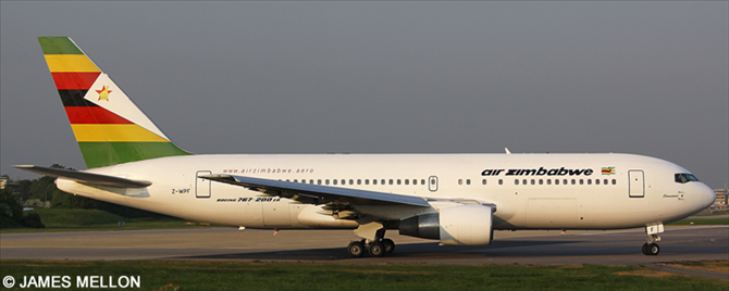 Air Zimbabwe Boeing 767-200 (New Livery)