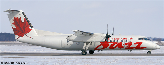 Air Canada Jazz DeHavilland Dash 8-300 (Red)