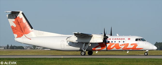 Air Canada Jazz DeHavilland Dash 8-300 (Orange)