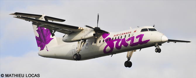 Air Canada Jazz DeHavilland Dash 8-300 (Purple - Fantasy)