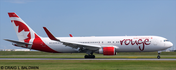 Air Canada Rouge Boeing 767-300 (Large Titles)