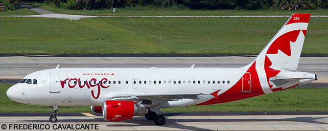Air Canada Rouge Airbus A319 (Large Titles)
