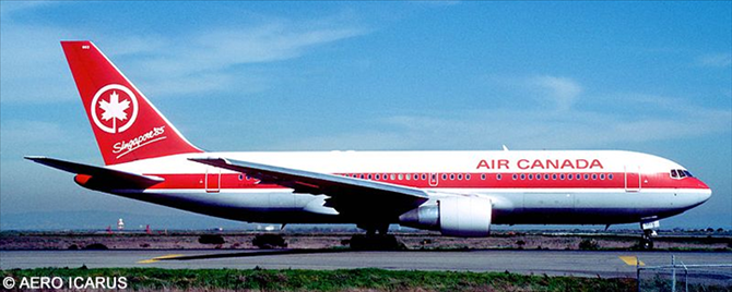 Air Canada Boeing 767-200 ('80s Livery. "Singapore '85")
