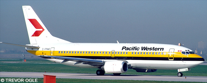 Pacific Western Airlines (PWA) Boeing 737-300 (Monarch Airlines Livery)
