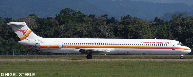 Surinam Airways McDonnell Douglas MD-82 ("City Of Paramaribo")