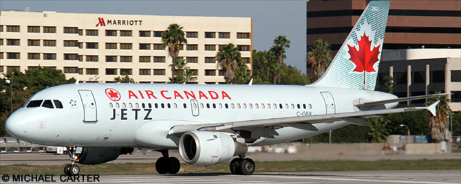Air Canada Jetz Airbus A319 (Ice Blue Livery - New Jetz Titles)