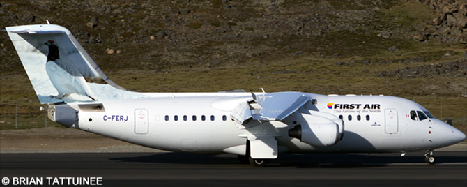 First Air BAe Avro RJ-85 (Ptarmigan Tail - Operated by Summit Air)