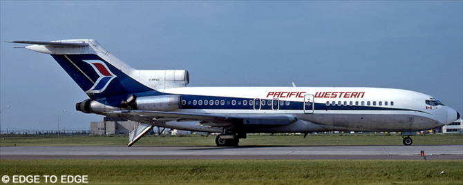 Pacific Western Airlines (PWA) Boeing 727-100