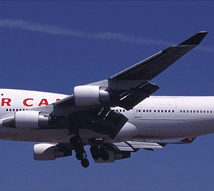 Air Canada Boeing 747-400 ("Yves and I are going to Hong Kong")