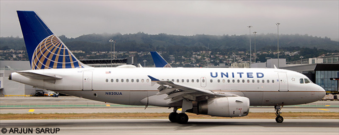 United Airlines Airbus A319 (Continental Livery)
