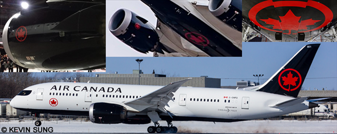 Air Canada Boeing 787-8 (New Livery - With Digital Silk)
