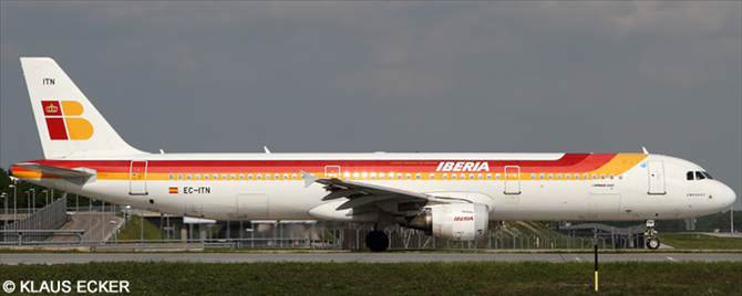 Iberia Airbus A321 (Old Livery)