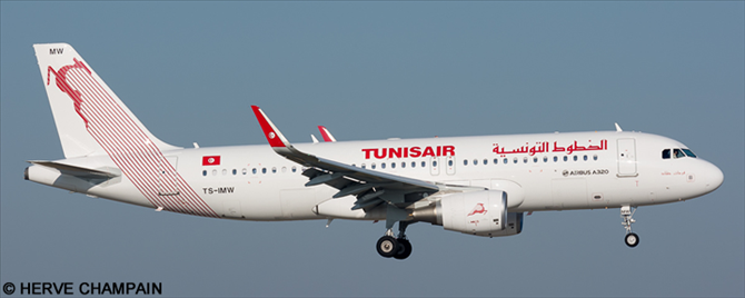 Tunisair Airbus A320 ("Farhat Hached")