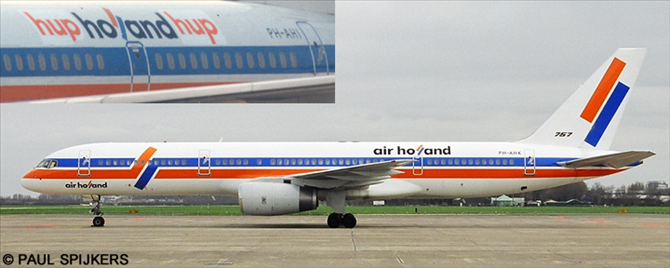 Air Holland Boeing 757-200 (Stripe Livery With Hup Holland Hup Titles)