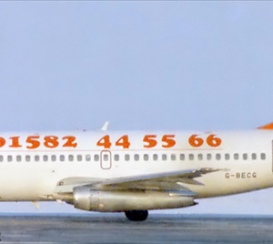 EasyJet Boeing 737-200 (Small Telephone Number)