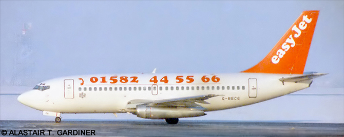 EasyJet Boeing 737-200 (Small Telephone Number)
