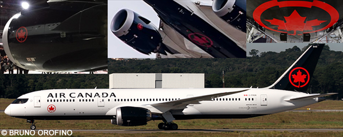 Air Canada Boeing 787-9 (New Livery - With Digital Silk)