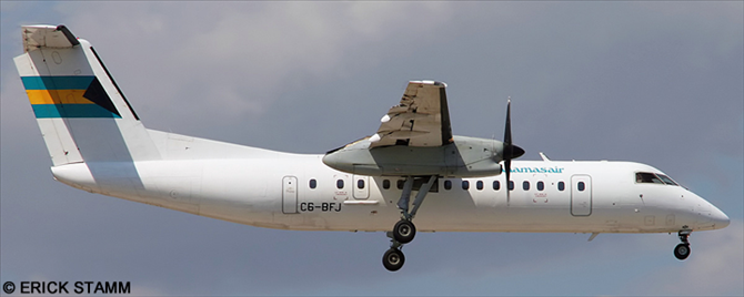 Bahamasair DeHavilland Dash 8-300 (White Livery)