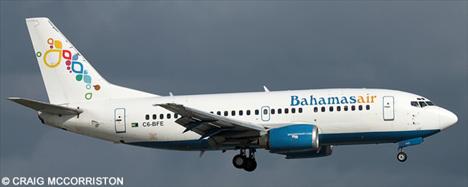 Bahamasair Boeing 737-500 (With Digital Silk)