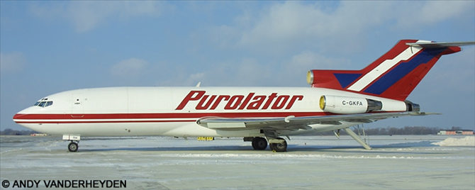 Purolator Boeing 727-100 (Old Red Livery - With Digital Silk)