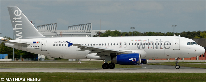 White Airways Airbus A320 (With Digital Silk)