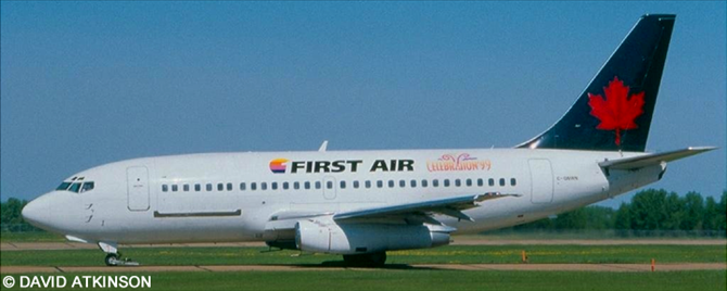 First Air Boeing 737-200 (Air Canada Hybrid Livery With "Celebration '99")