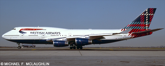 British Airways Boeing 747-400 (Benyhone Tartan Livery)