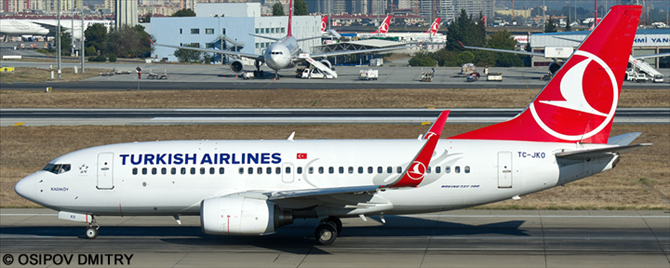 Turkish Airlines Boeing 737-700 (New Livery)
