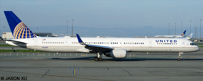 United Airlines Boeing 757-300 (Continental Livery)