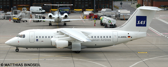 Scandinavian Airlines (SAS) BAe Avro 146-200 - RJ-85 (Operated By WDL Aviation)
