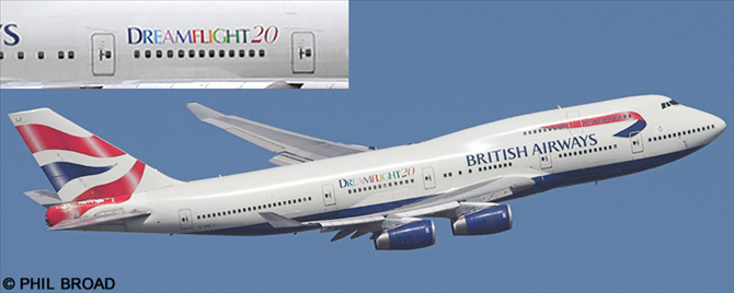 British Airways Boeing 747-400 (Dreamflight 20 Livery)