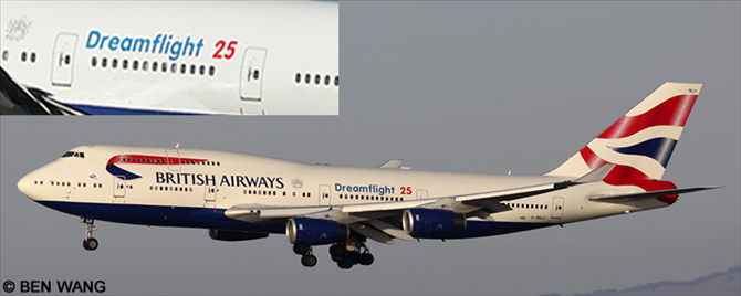 British Airways Boeing 747-400 (Dreamflight 25 Livery)