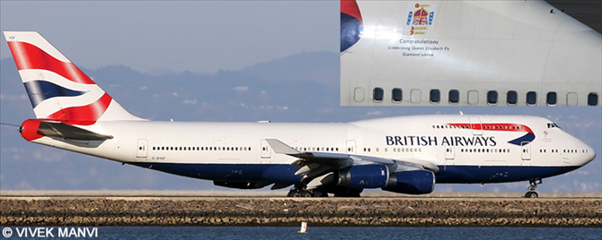 British Airways Boeing 747-400 (Queen Elizabeth II's Diamond Jubilee Livery)