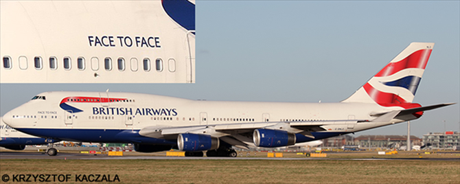 British Airways Boeing 747-400 (Face To Face Livery)
