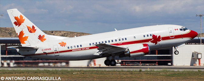 Pacific Sky Aviation Boeing 737-500 (Also Operated by Skyservice)