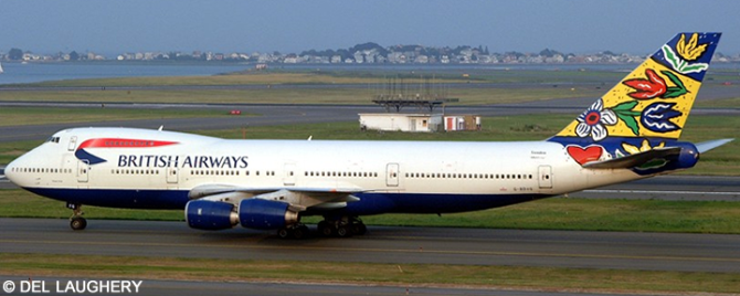 British Airways Boeing 747-200 (Blomsterang Livery)