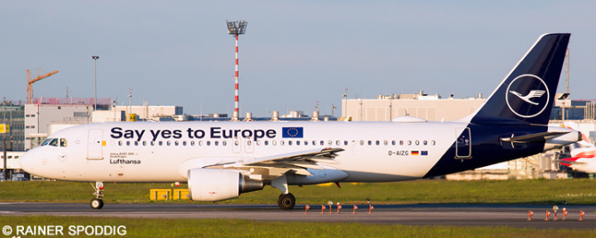 Lufthansa Airbus A320 (Say Yes To Europe - With Digital Silk)